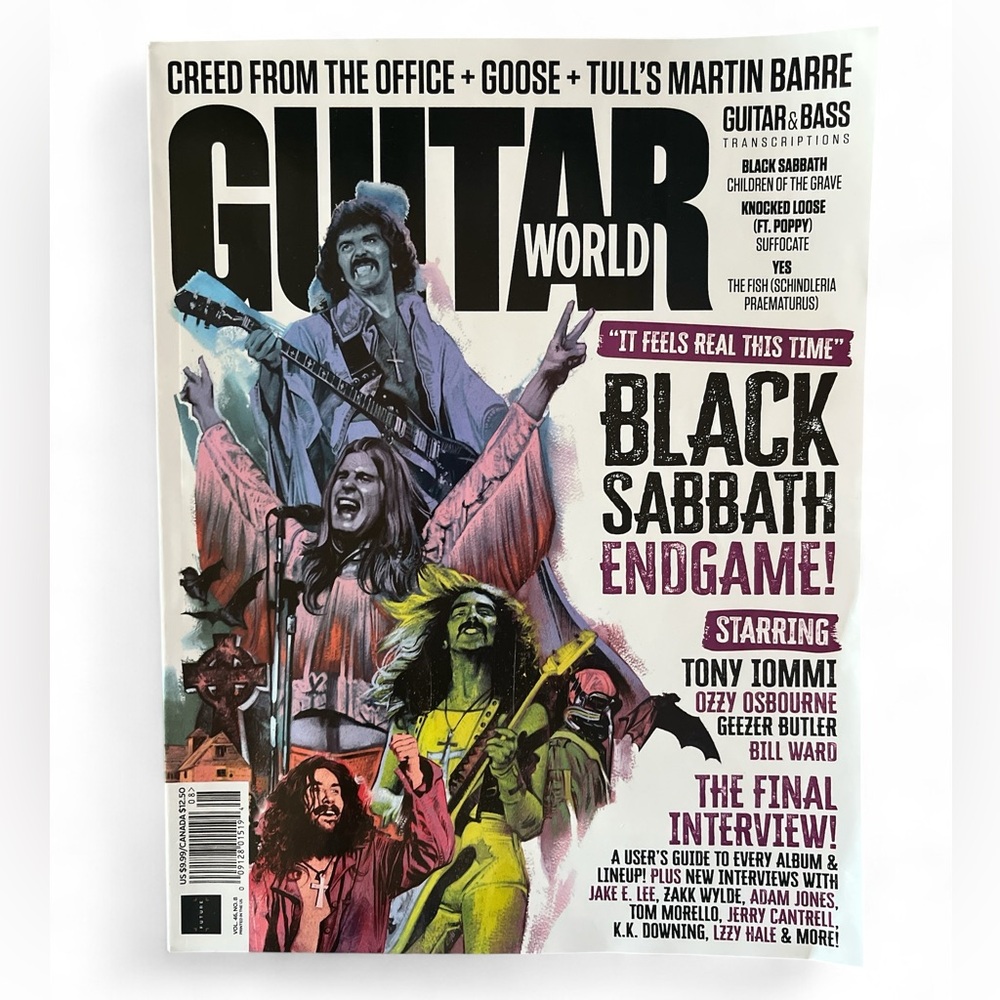 Guitar World Magazine Featuring Black Sabbath The Final Interview Ozzy Osbourne